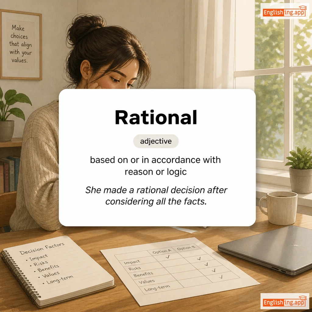 Rational definition card — visual illustration of the meaning