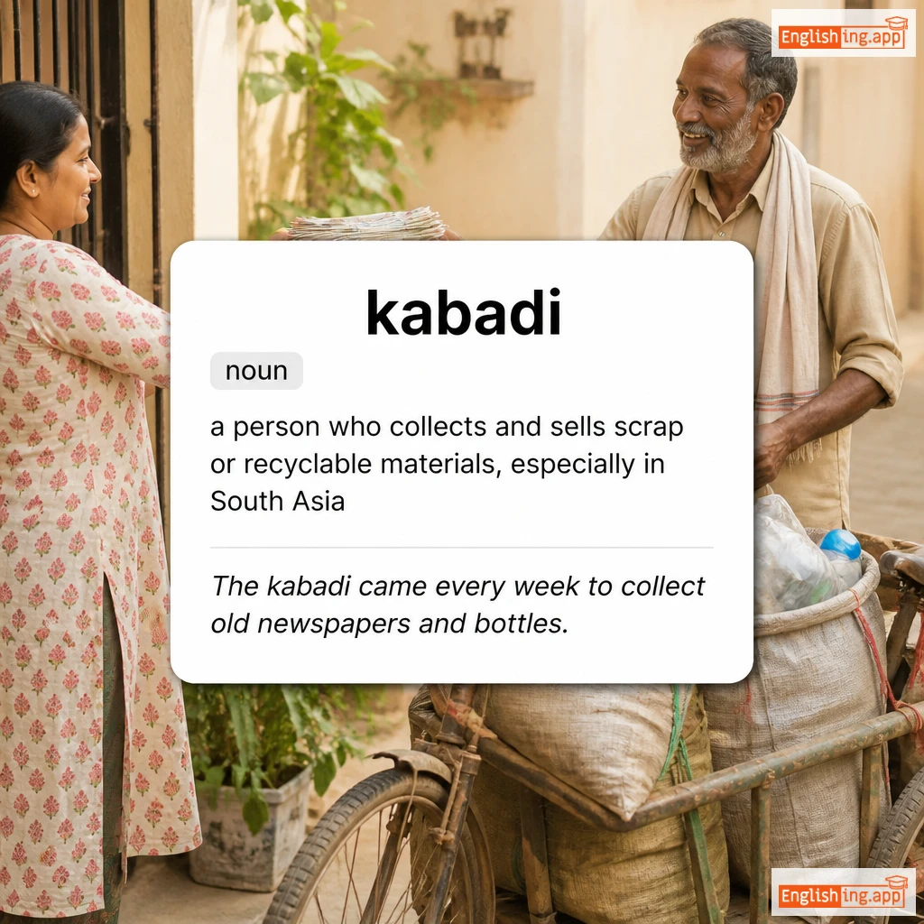 kabadi definition card — visual illustration of the meaning