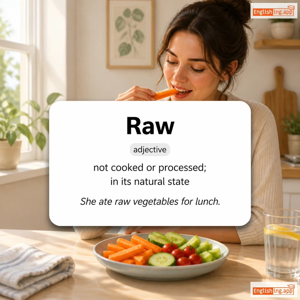 Raw definition card — visual illustration of the meaning
