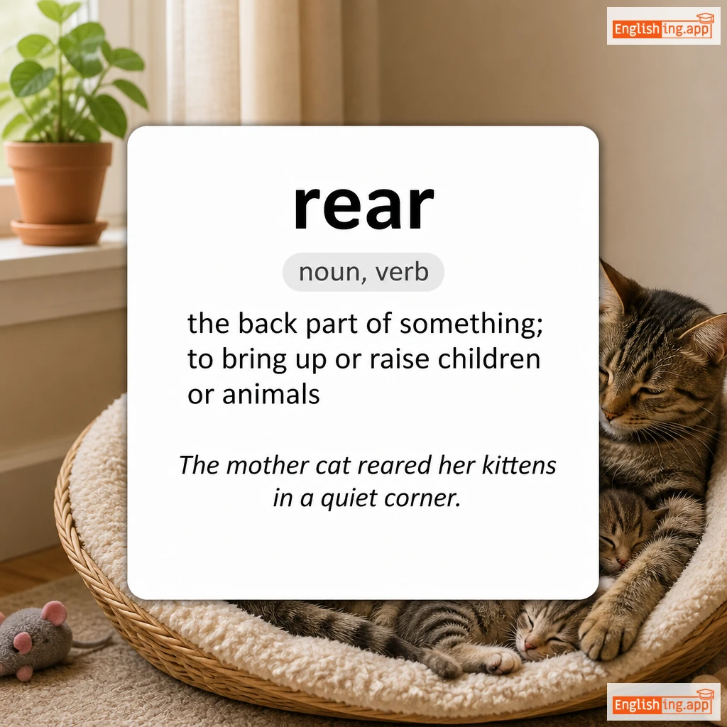 rear definition card — visual illustration of the meaning