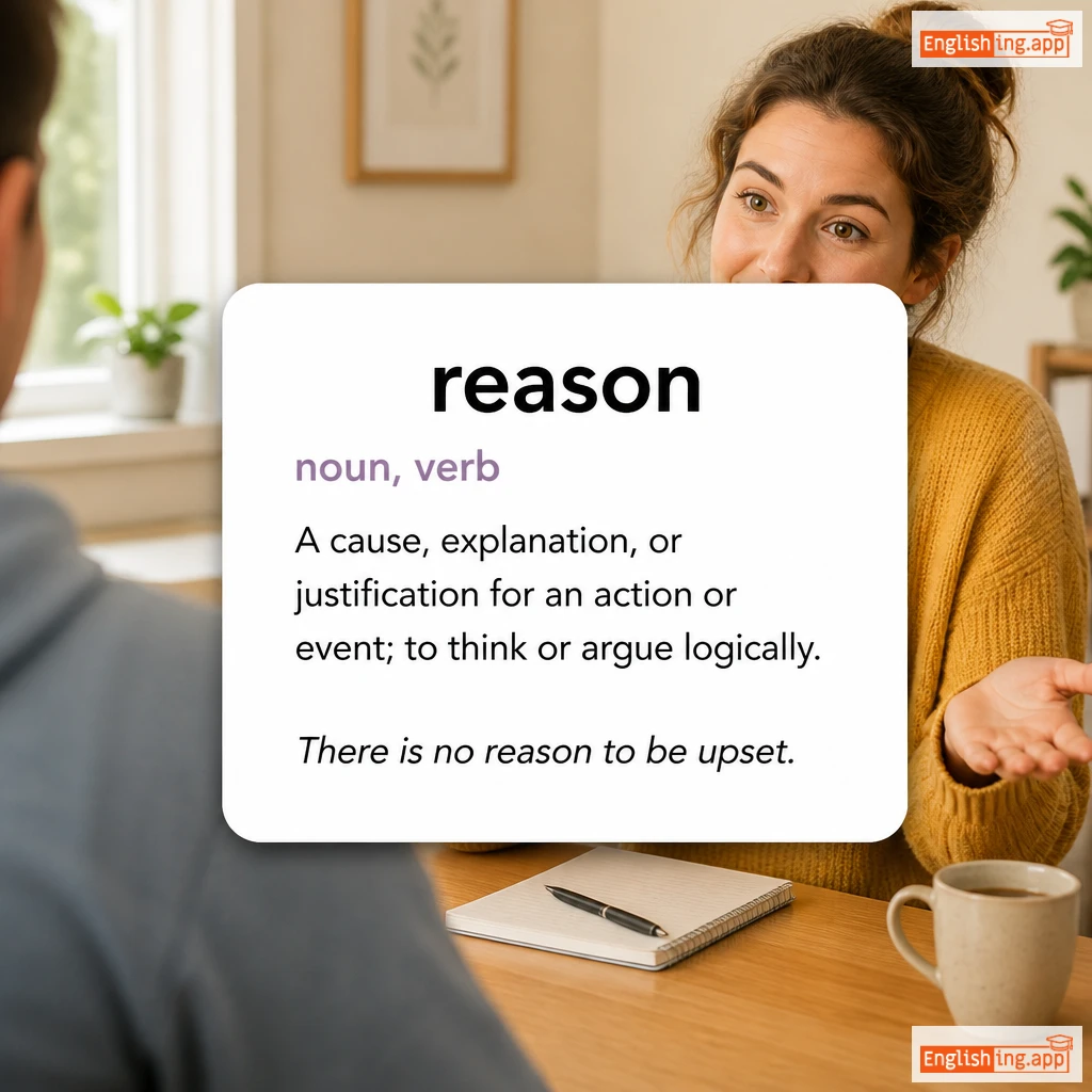 reason definition card — visual illustration of the meaning