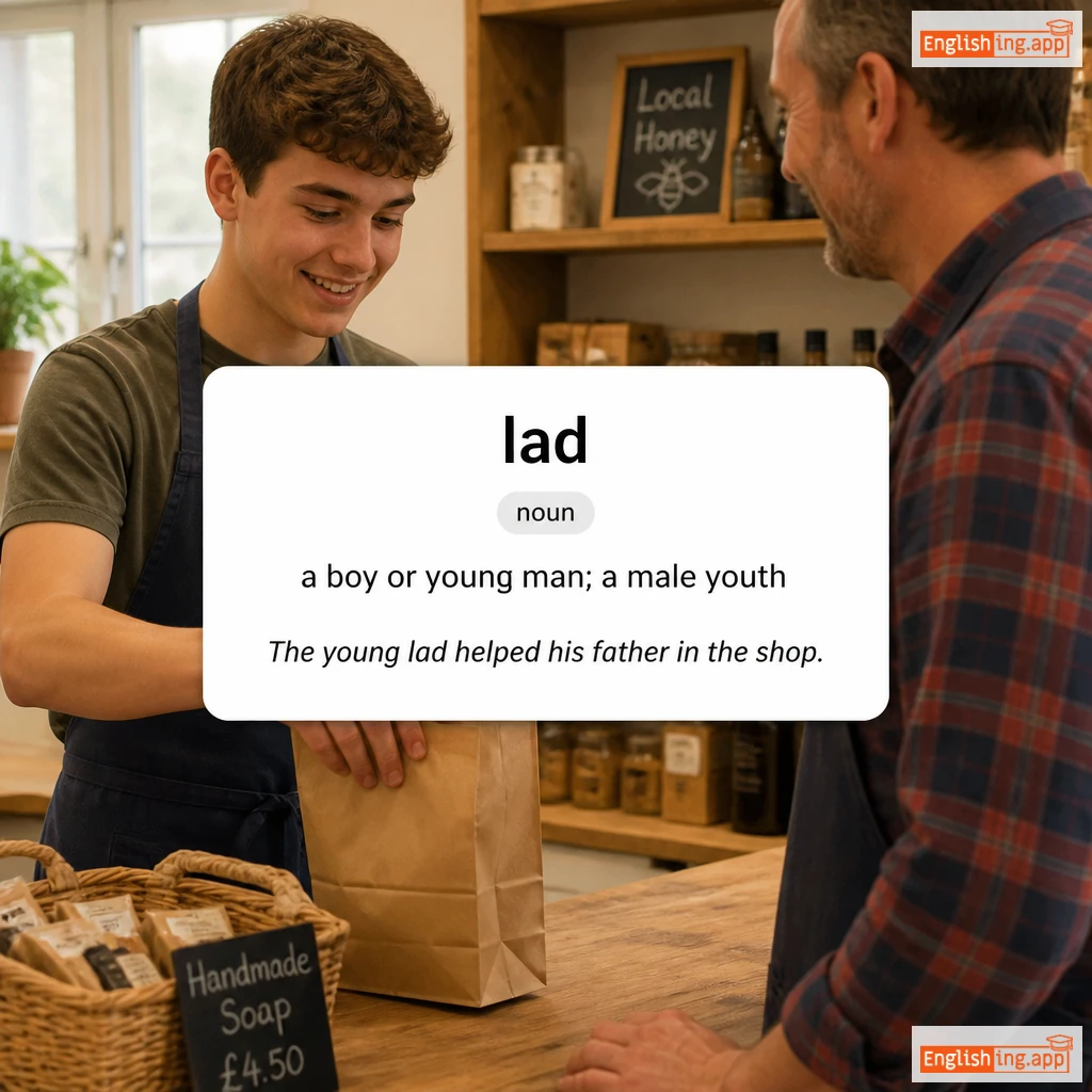 lad definition card — visual illustration of the meaning
