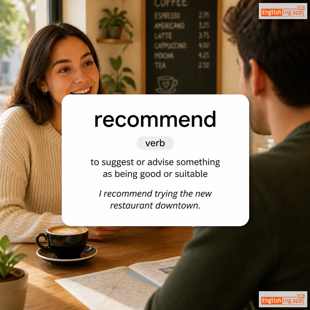 recommend definition card — visual illustration of the meaning