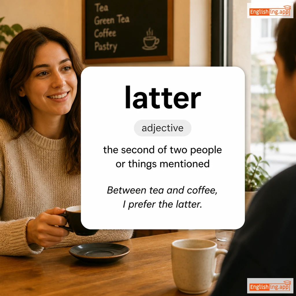 latter definition card — visual illustration of the meaning