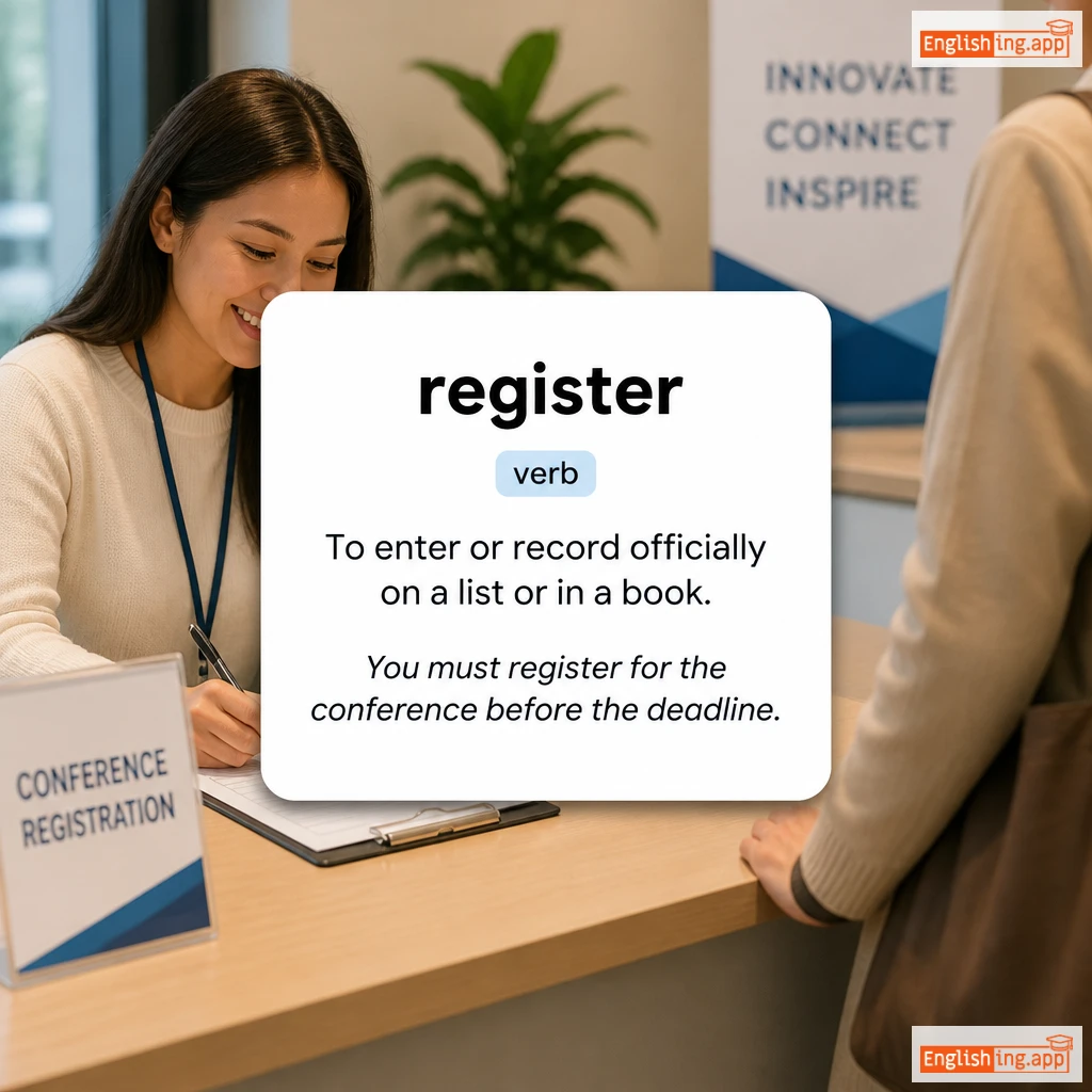 register definition card — visual illustration of the meaning