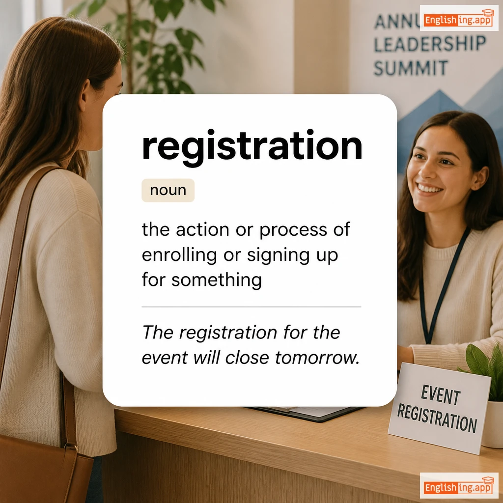 registration definition card — visual illustration of the meaning