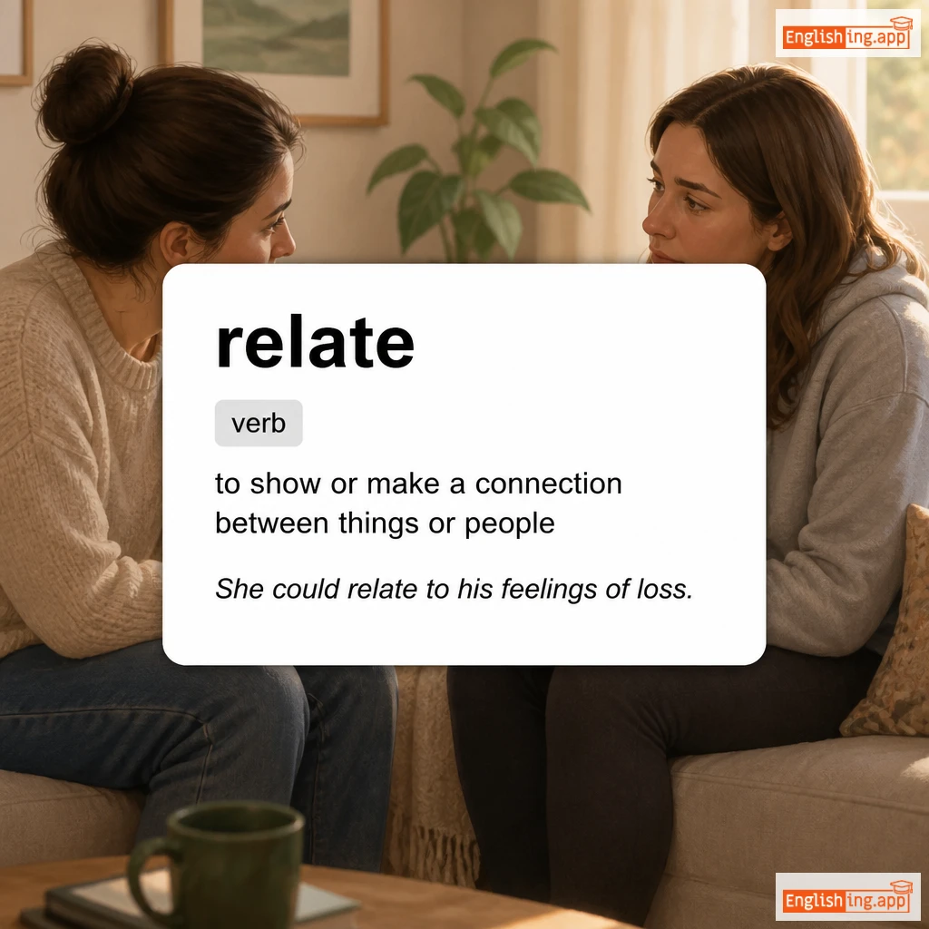 relate definition card — visual illustration of the meaning