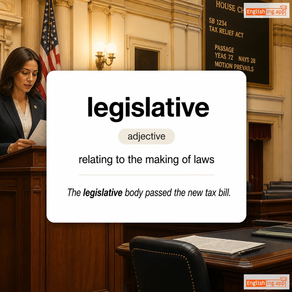 legislative definition card — visual illustration of the meaning