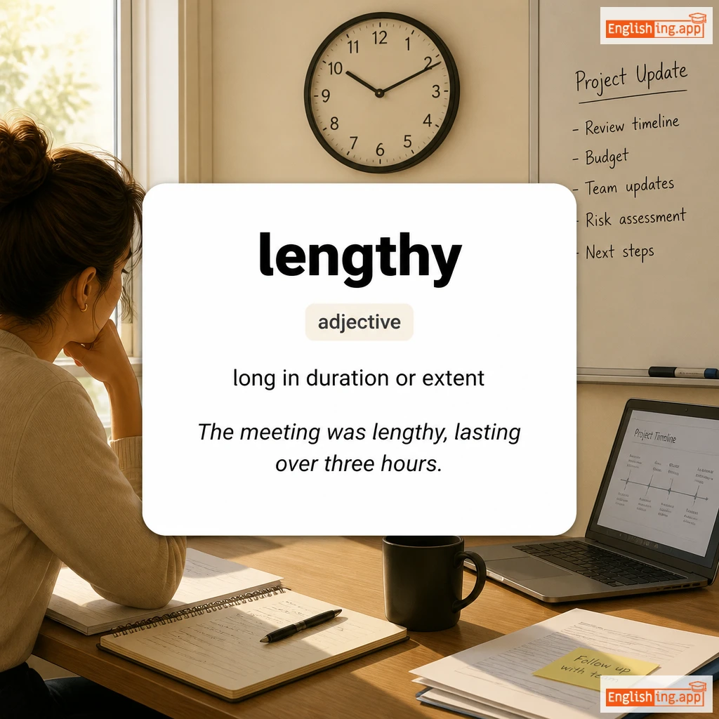 lengthy definition card — visual illustration of the meaning