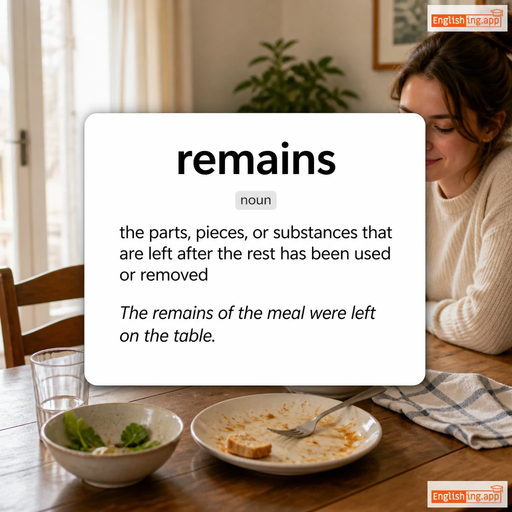 remains definition card — visual illustration of the meaning