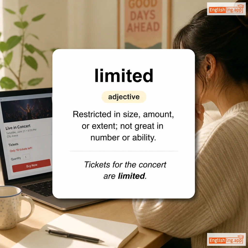 limited definition card — visual illustration of the meaning