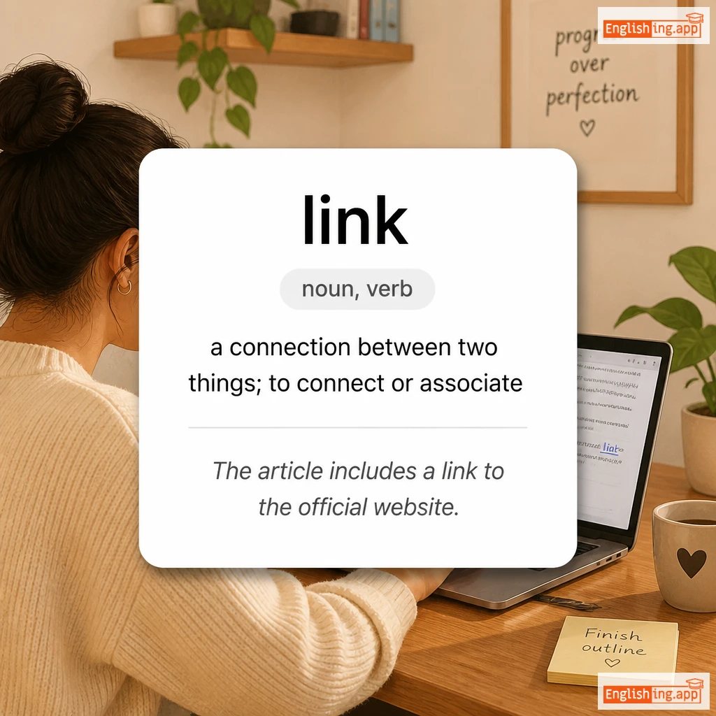 link definition card — visual illustration of the meaning