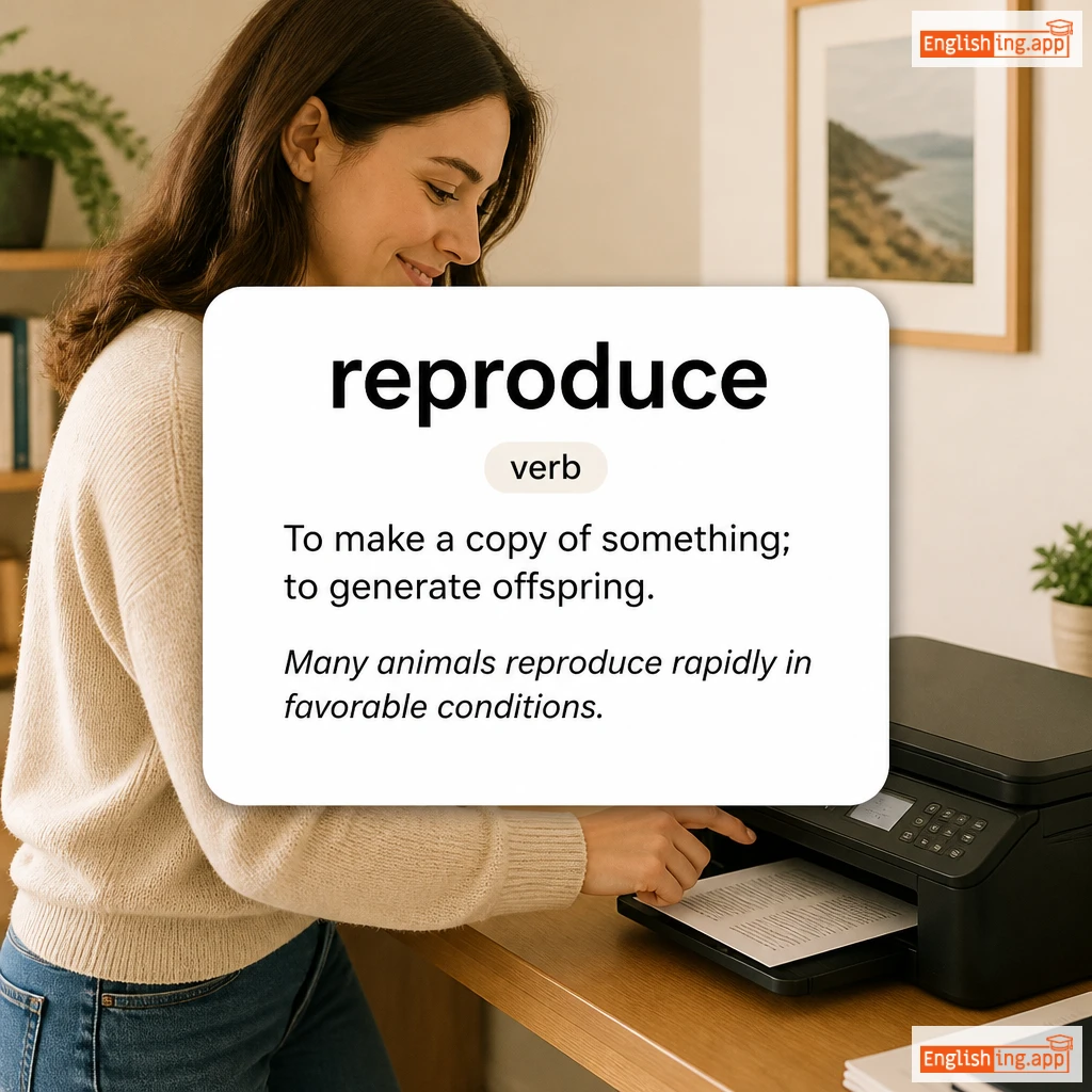 reproduce definition card — visual illustration of the meaning