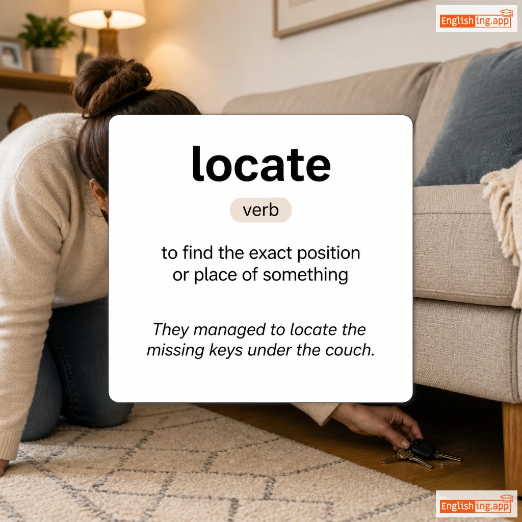 locate definition card — visual illustration of the meaning