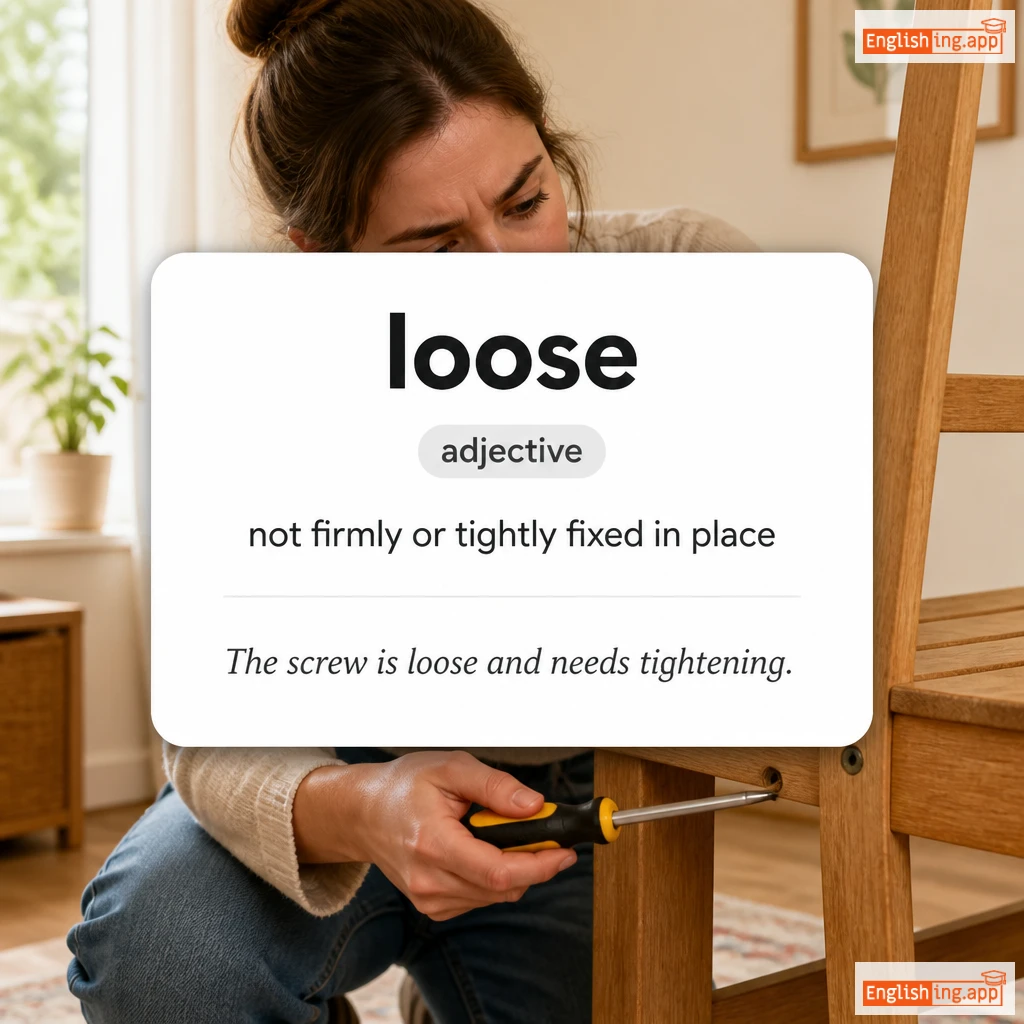 loose definition card — visual illustration of the meaning