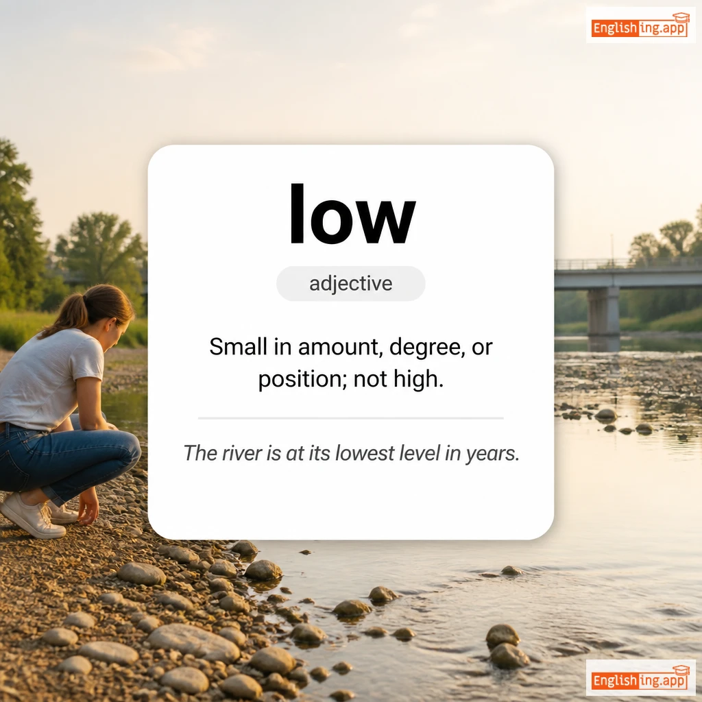 low definition card — visual illustration of the meaning