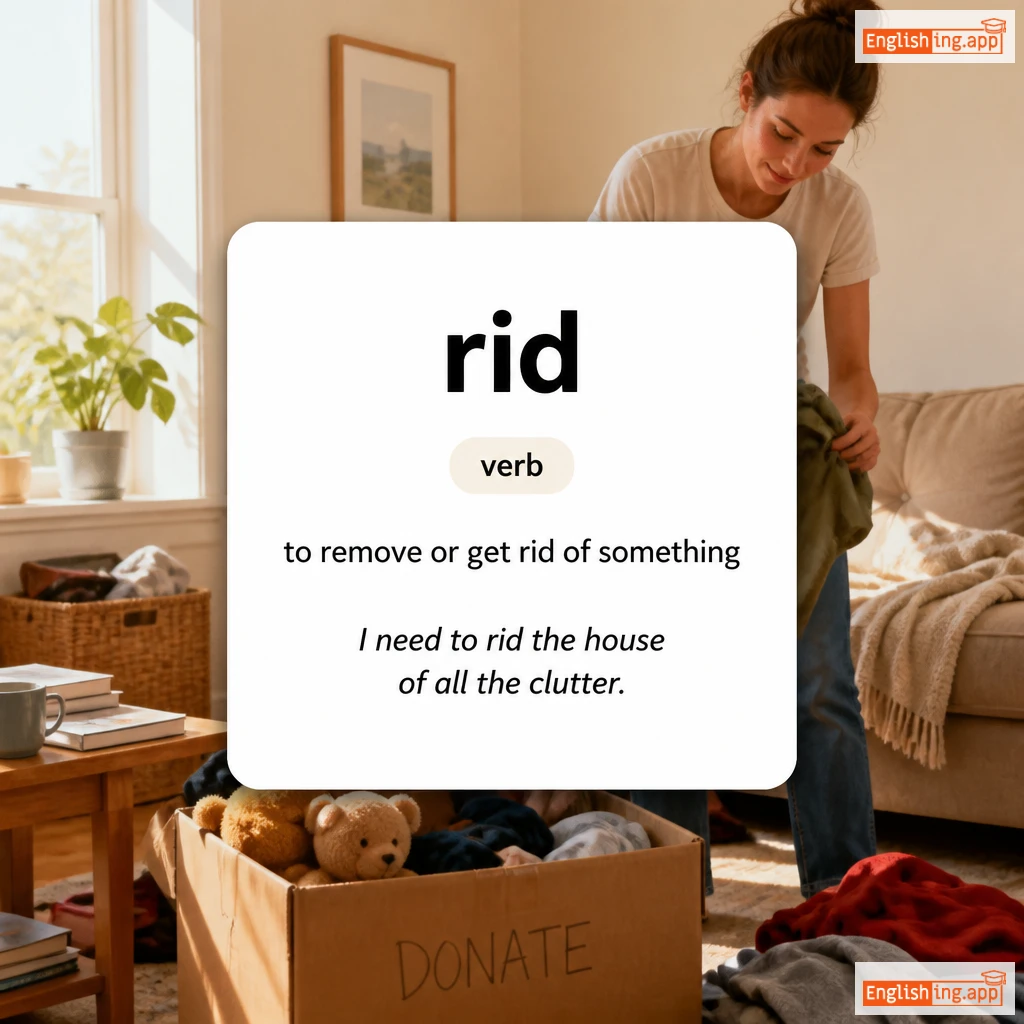 rid definition card — visual illustration of the meaning