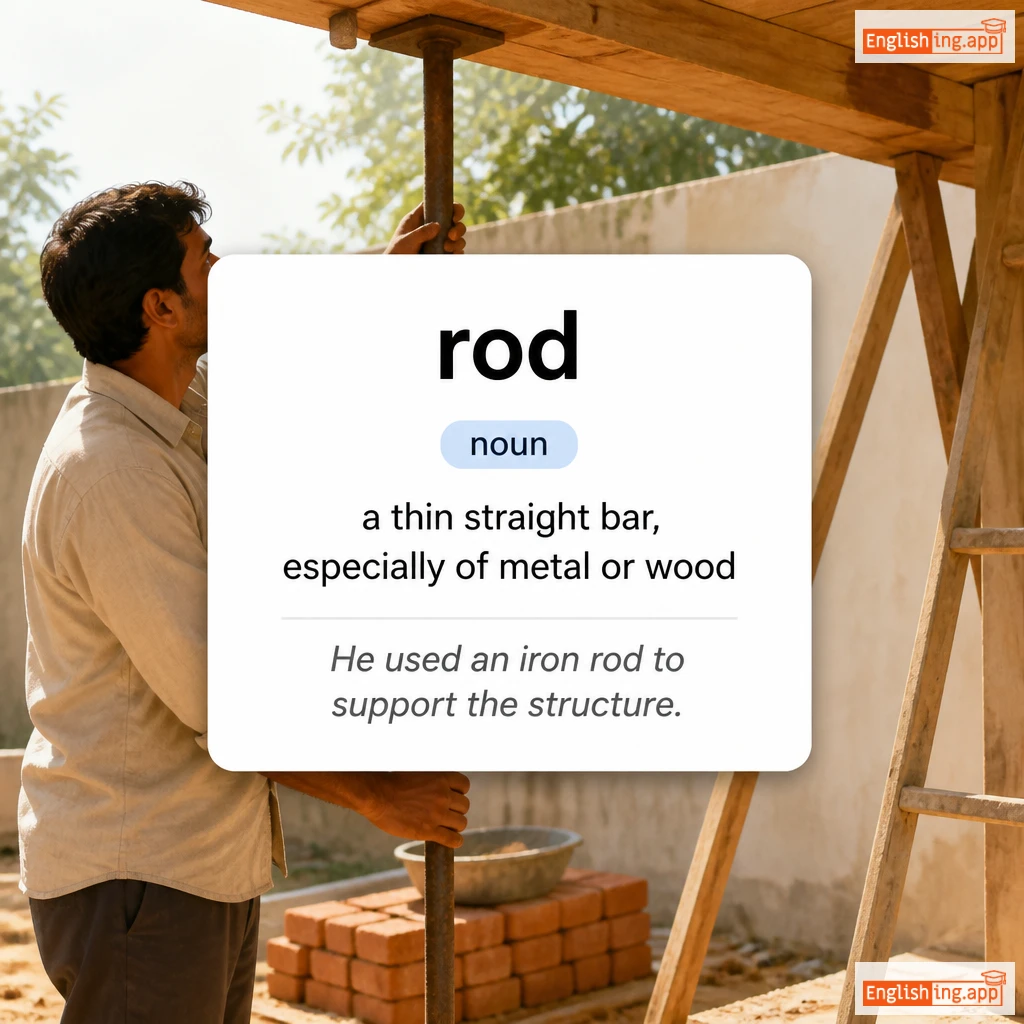 rod definition card — visual illustration of the meaning