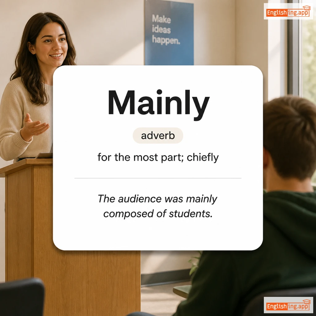 Mainly definition card — visual illustration of the meaning