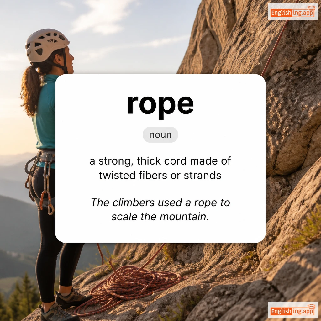 rope definition card — visual illustration of the meaning
