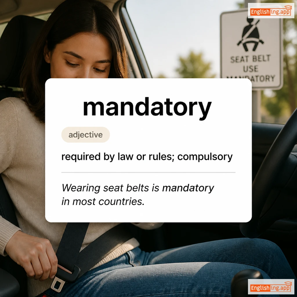 mandatory definition card — visual illustration of the meaning
