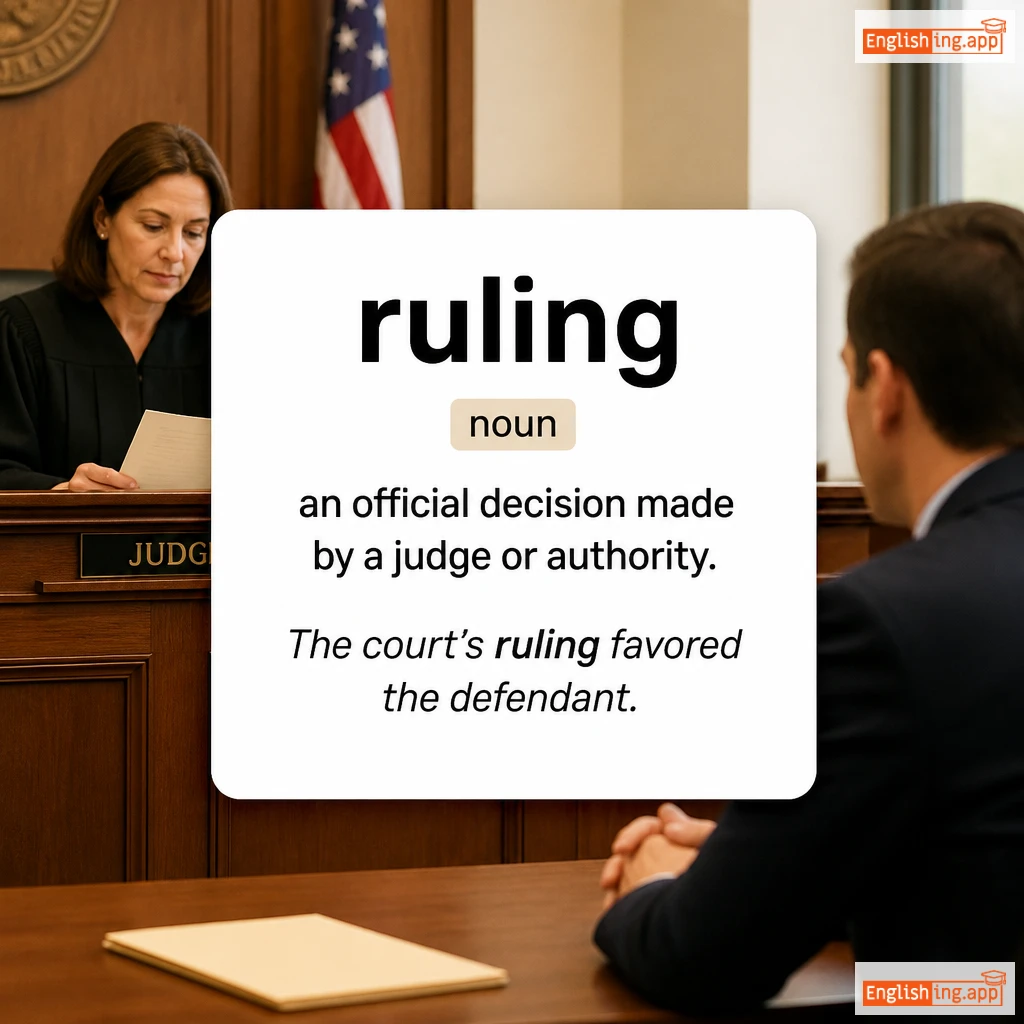 ruling definition card — visual illustration of the meaning