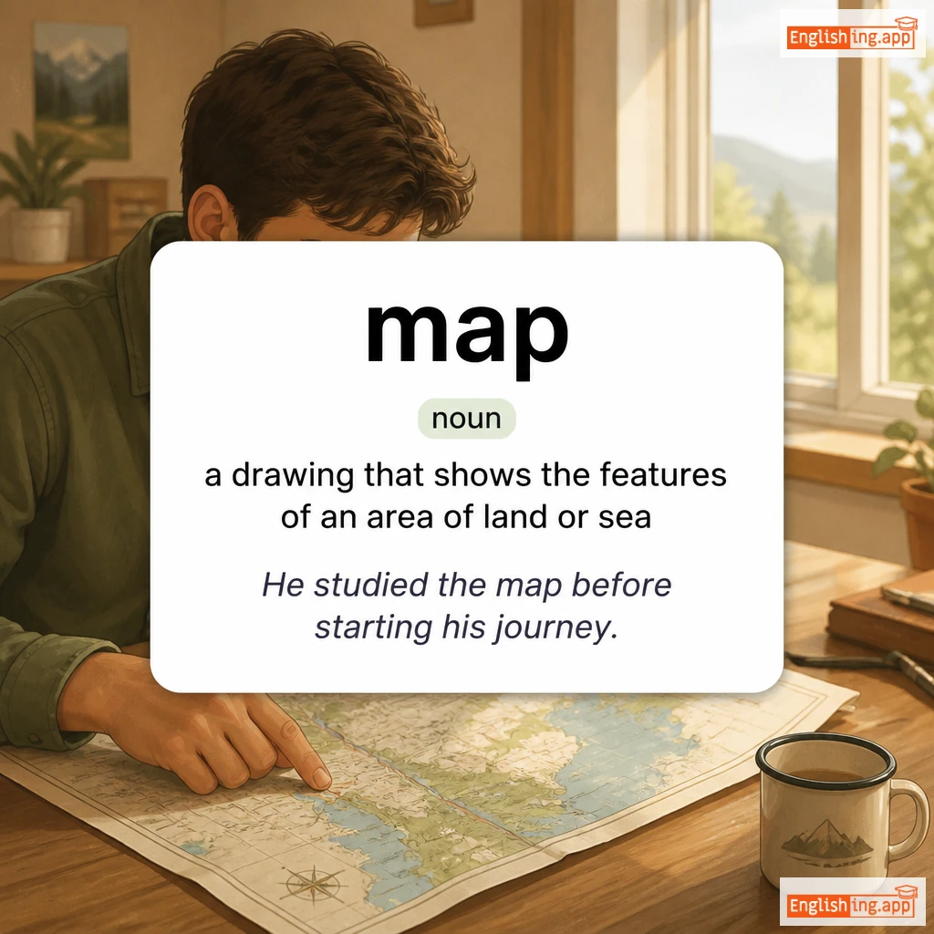 map definition card — visual illustration of the meaning