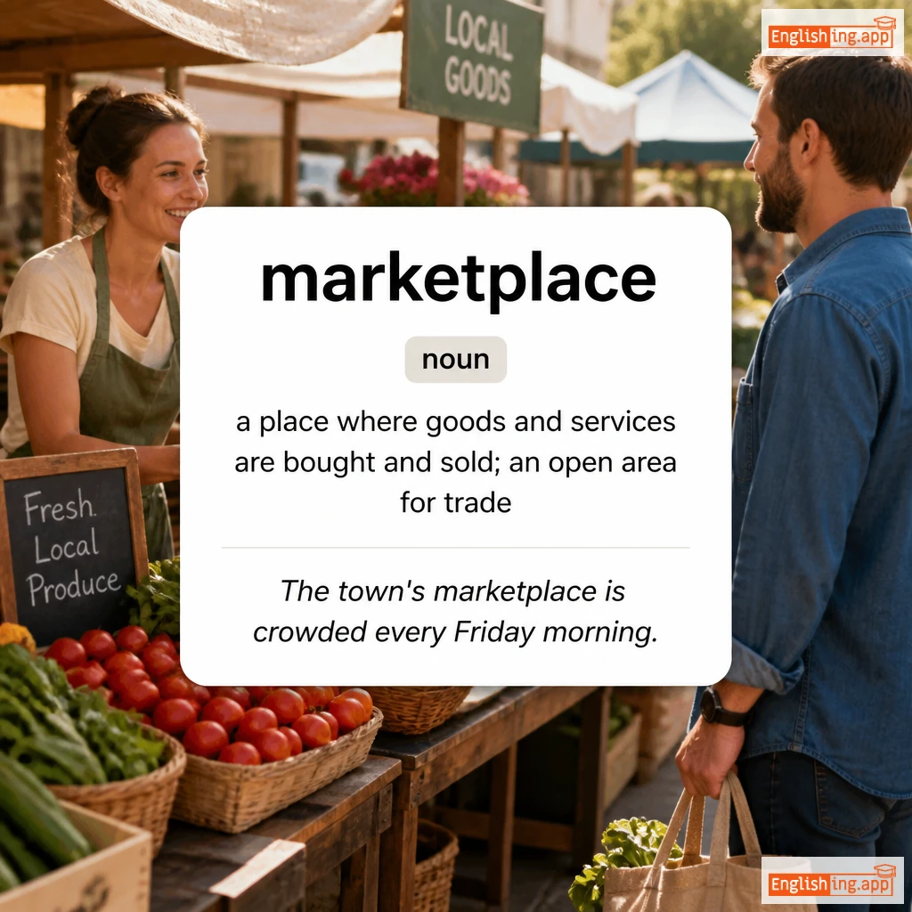 marketplace definition card — visual illustration of the meaning