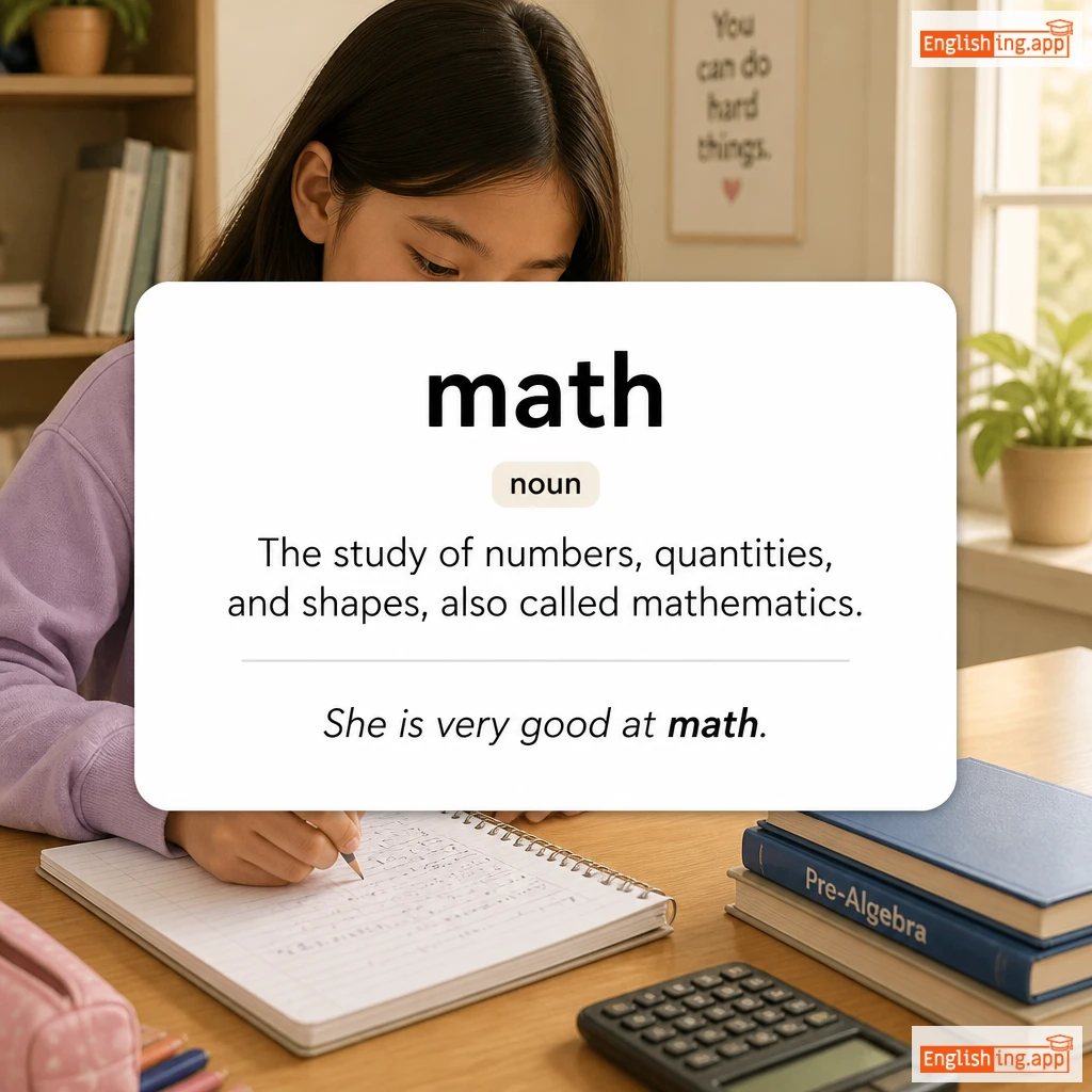 math definition card — visual illustration of the meaning