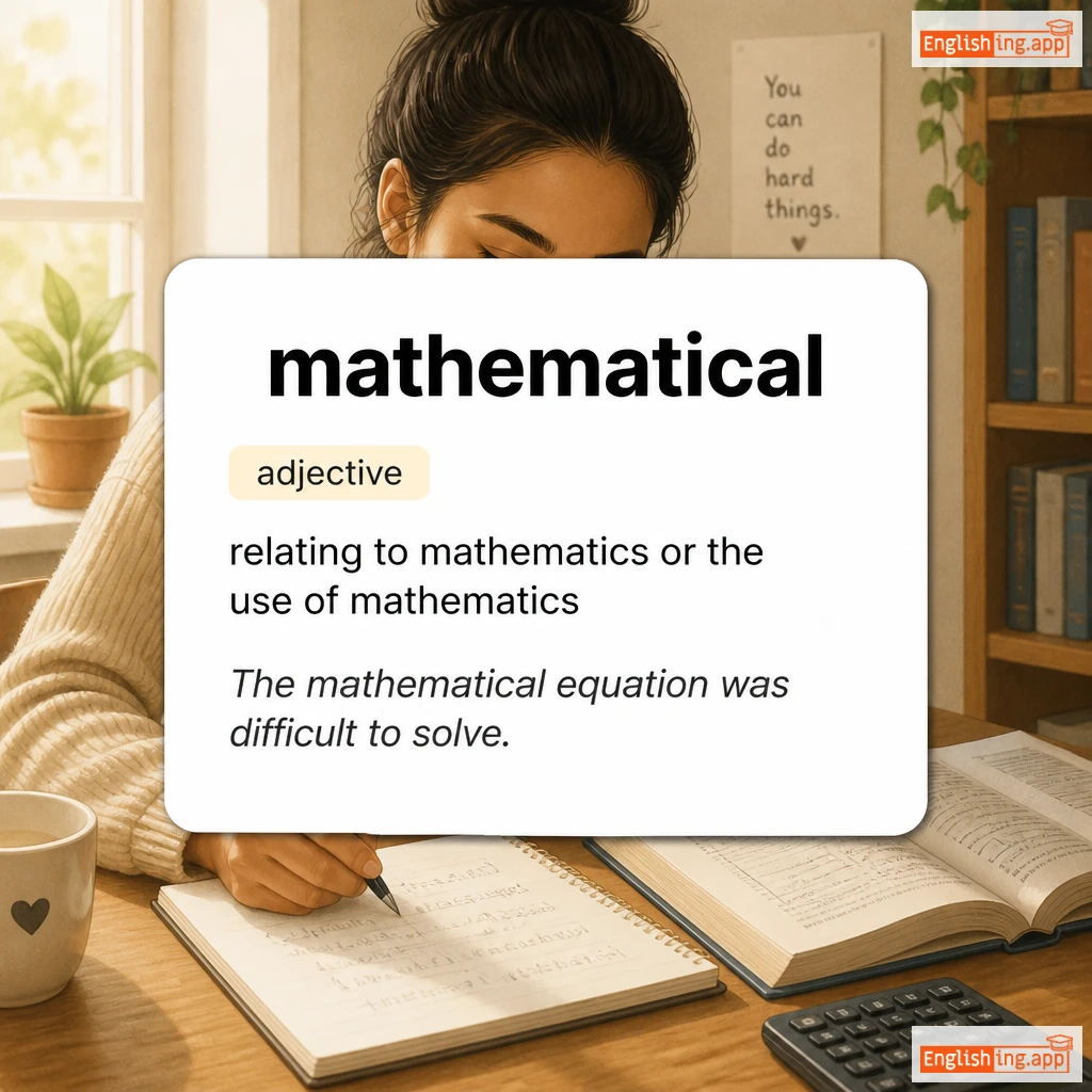 mathematical definition card — visual illustration of the meaning