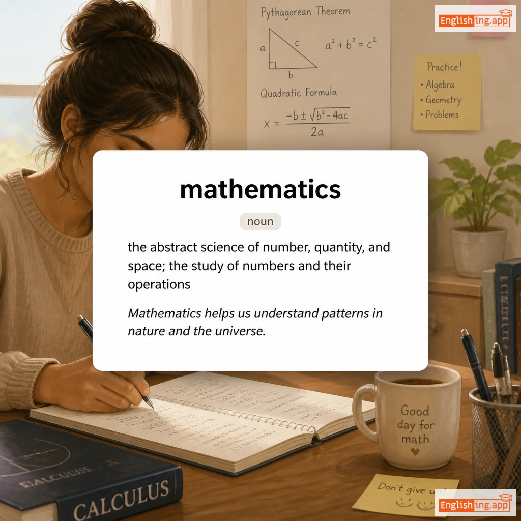 mathematics definition card — visual illustration of the meaning