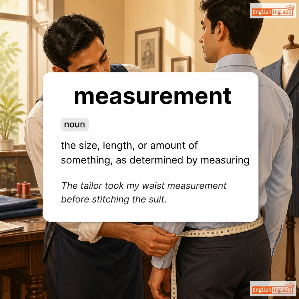 measurement definition card — visual illustration of the meaning