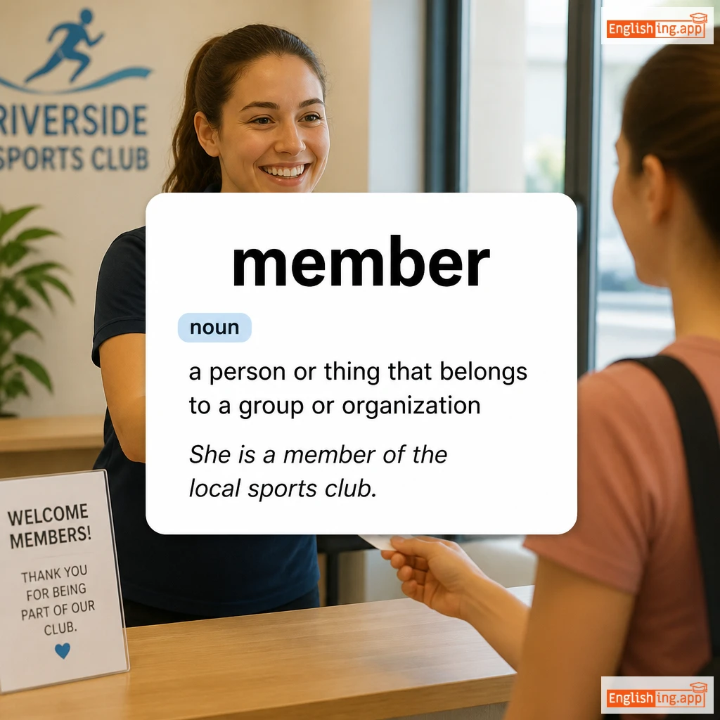 member definition card — visual illustration of the meaning