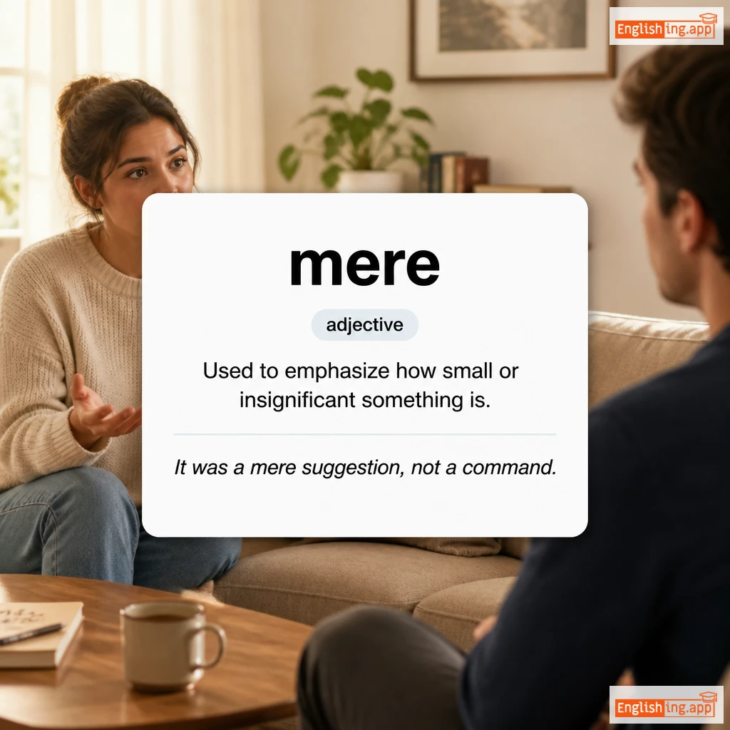 mere definition card — visual illustration of the meaning
