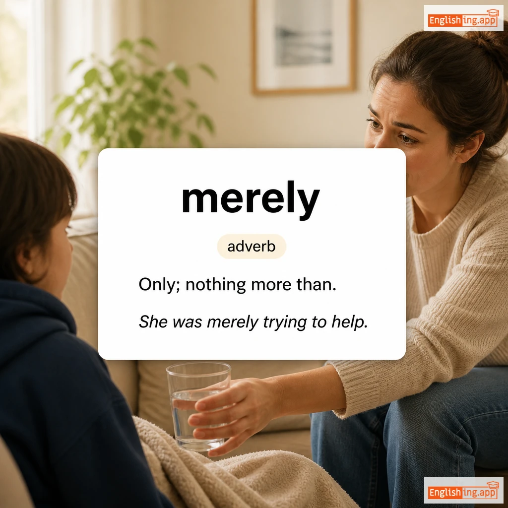 merely definition card — visual illustration of the meaning