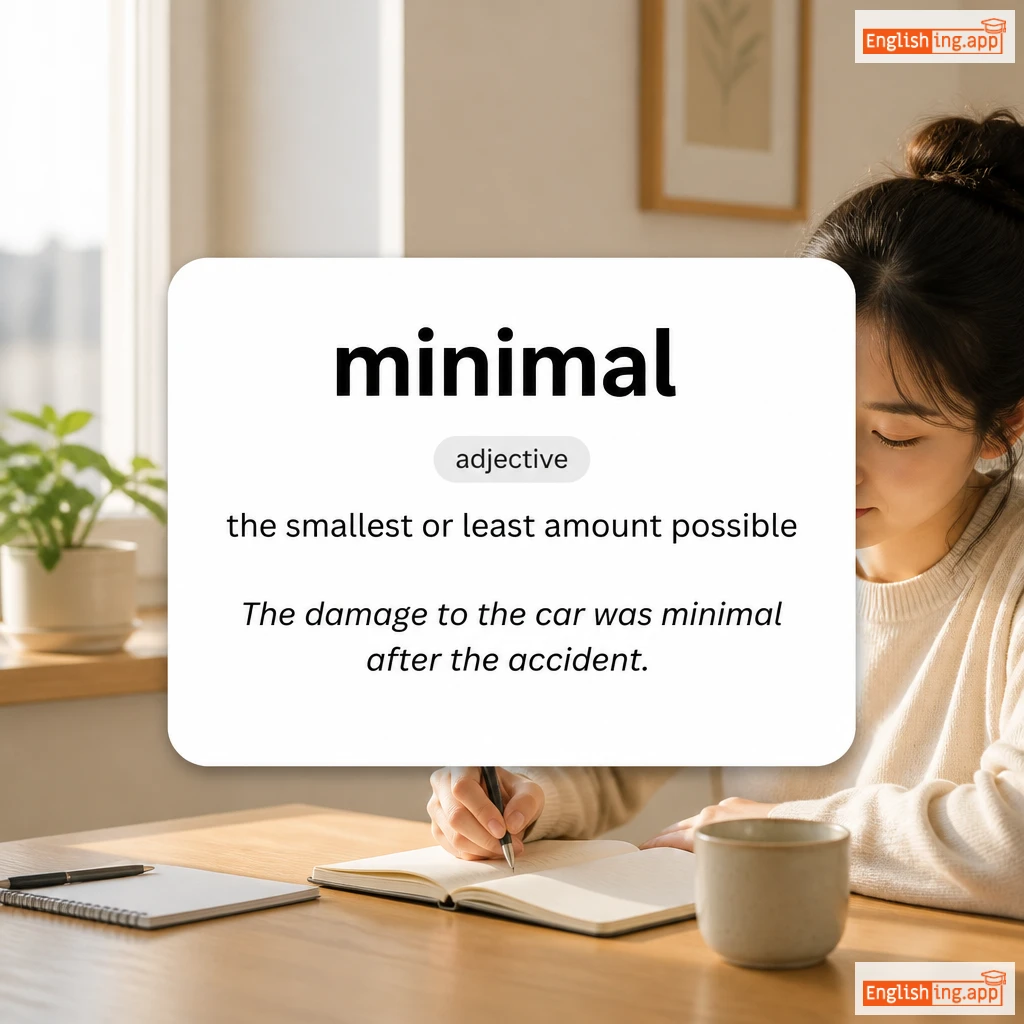 minimal definition card — visual illustration of the meaning