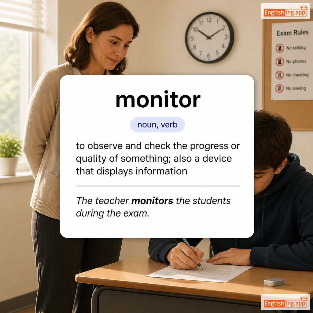 monitor definition card — visual illustration of the meaning