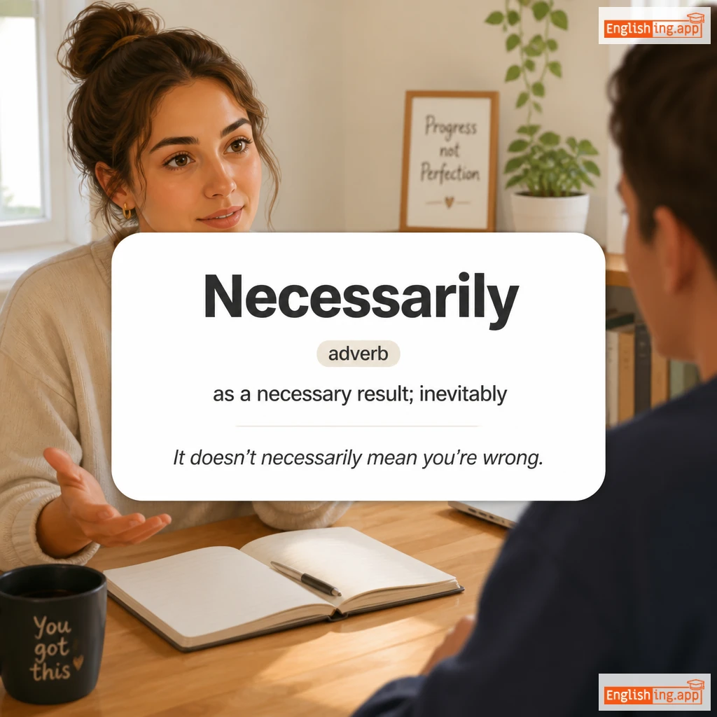Necessarily definition card — visual illustration of the meaning