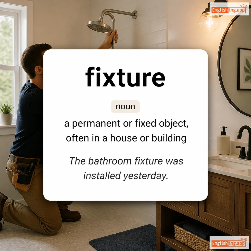 fixture definition card — visual illustration of the meaning