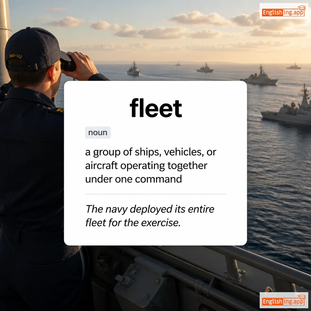fleet definition card — visual illustration of the meaning