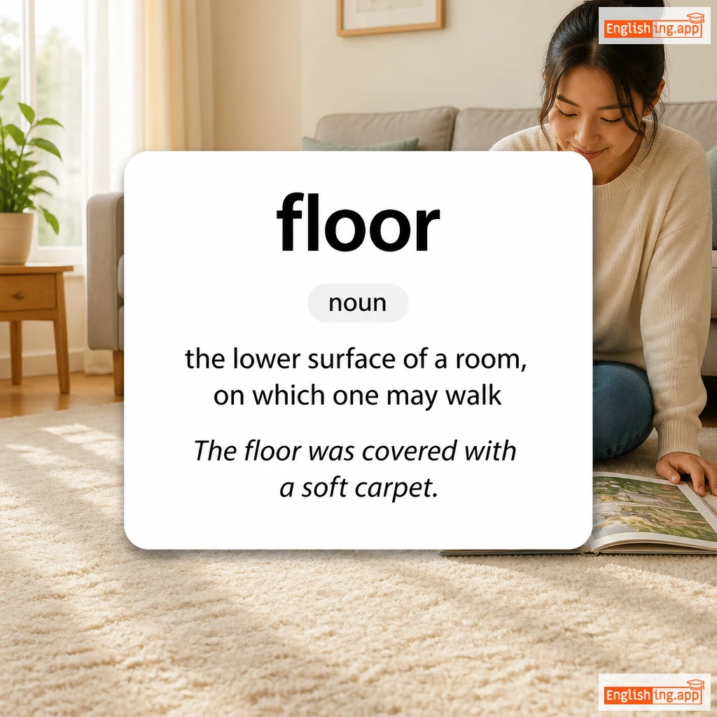floor definition card — visual illustration of the meaning