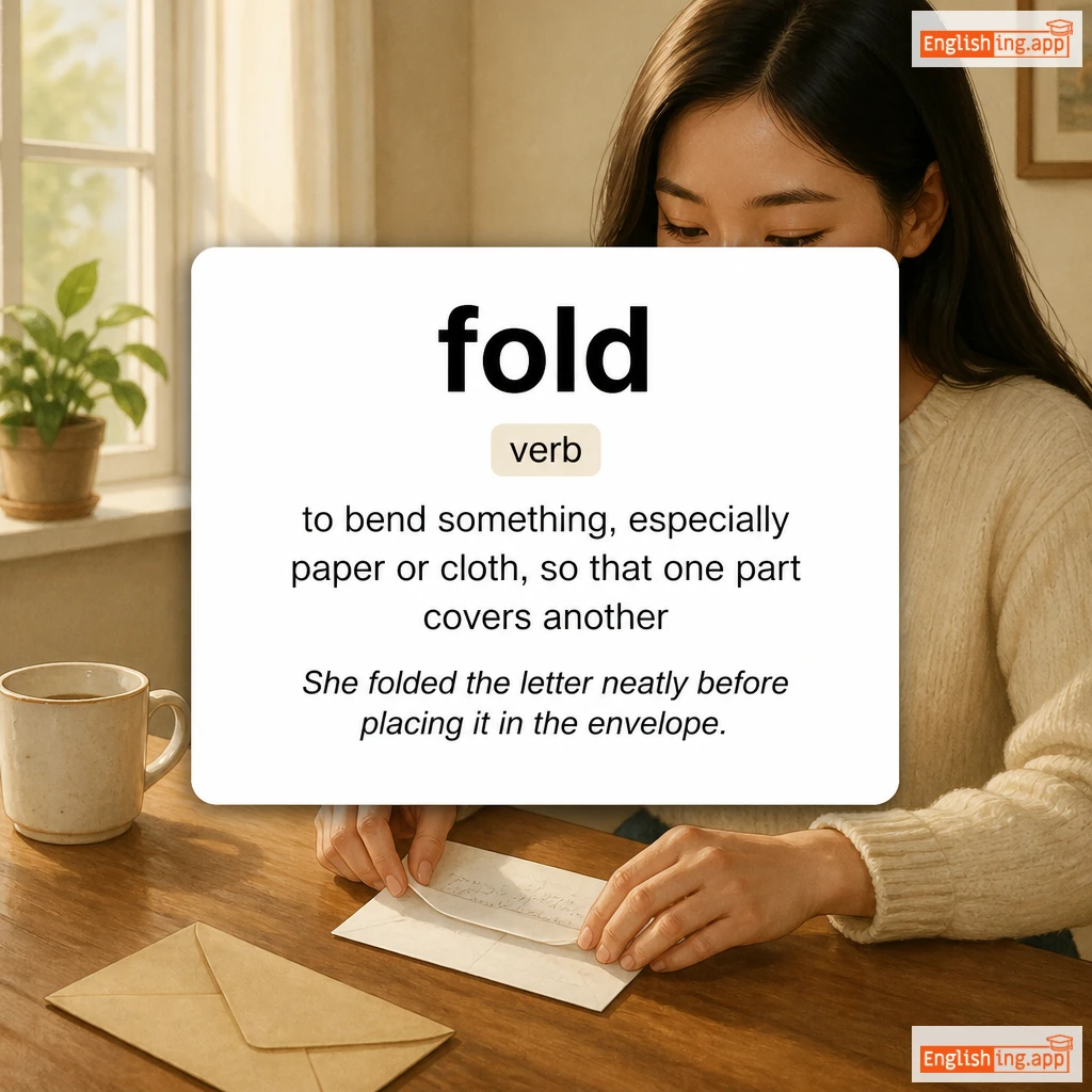 fold definition card — visual illustration of the meaning