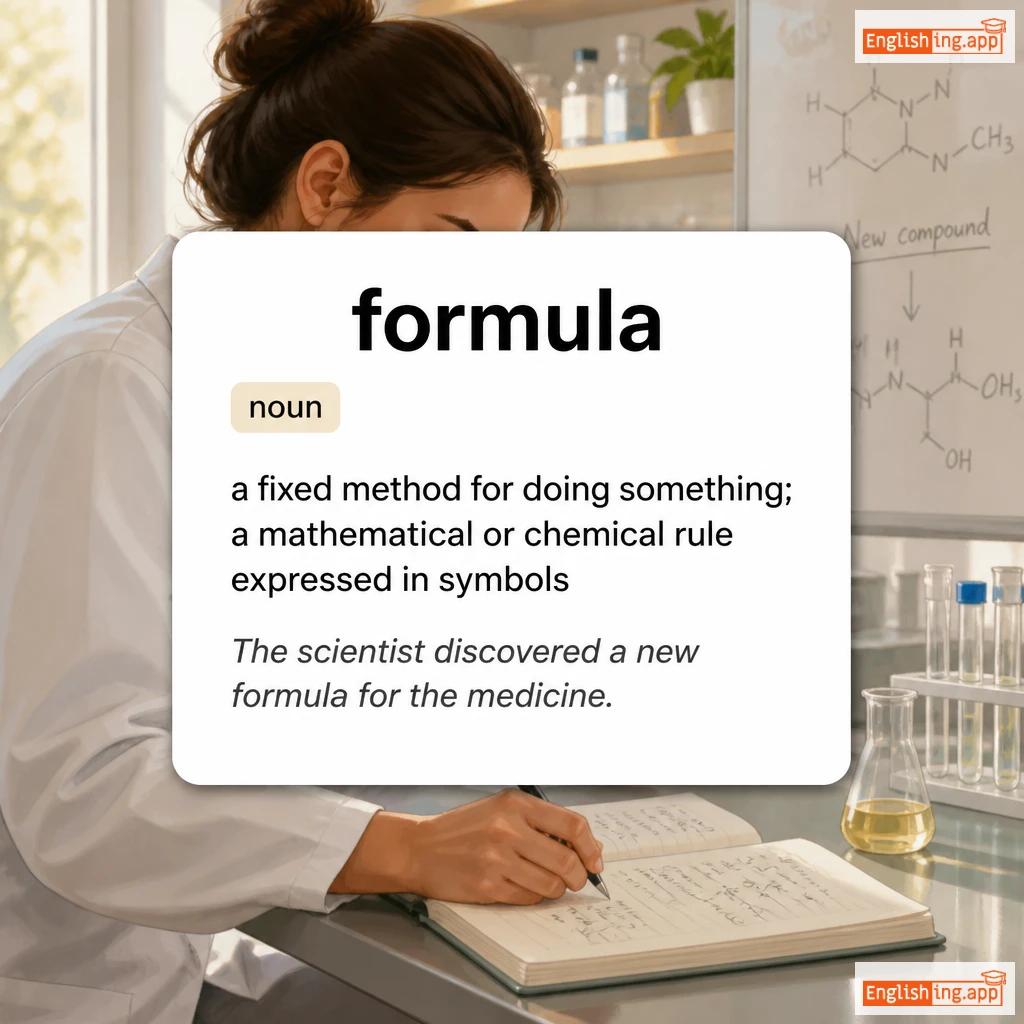 formula definition card — visual illustration of the meaning