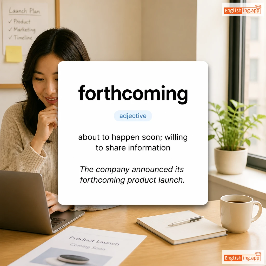 forthcoming definition card — visual illustration of the meaning
