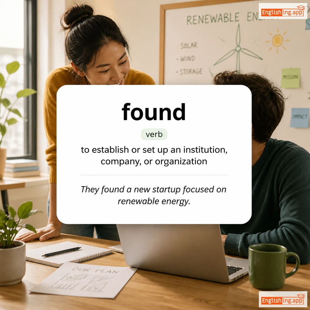 found definition card — visual illustration of the meaning