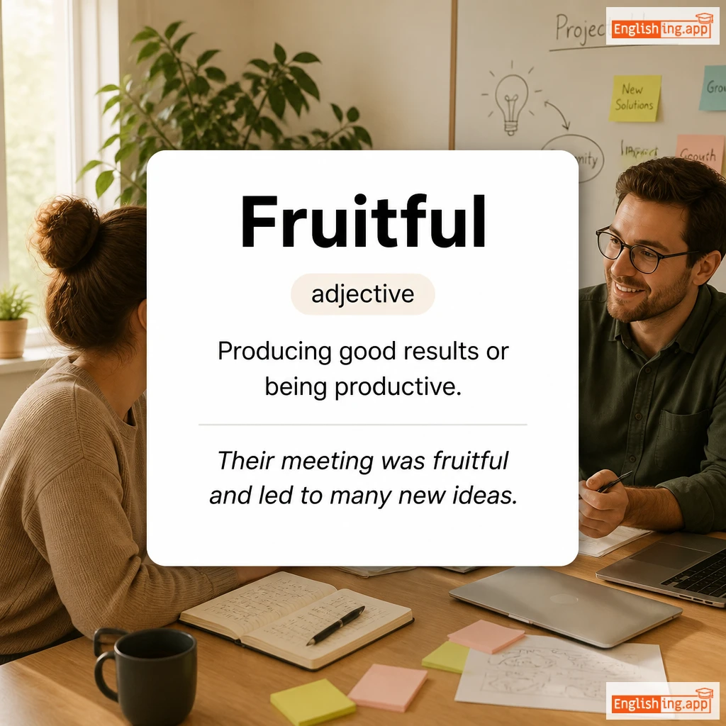 Fruitful definition card — visual illustration of the meaning