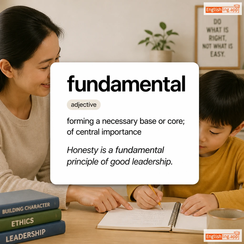 fundamental definition card — visual illustration of the meaning