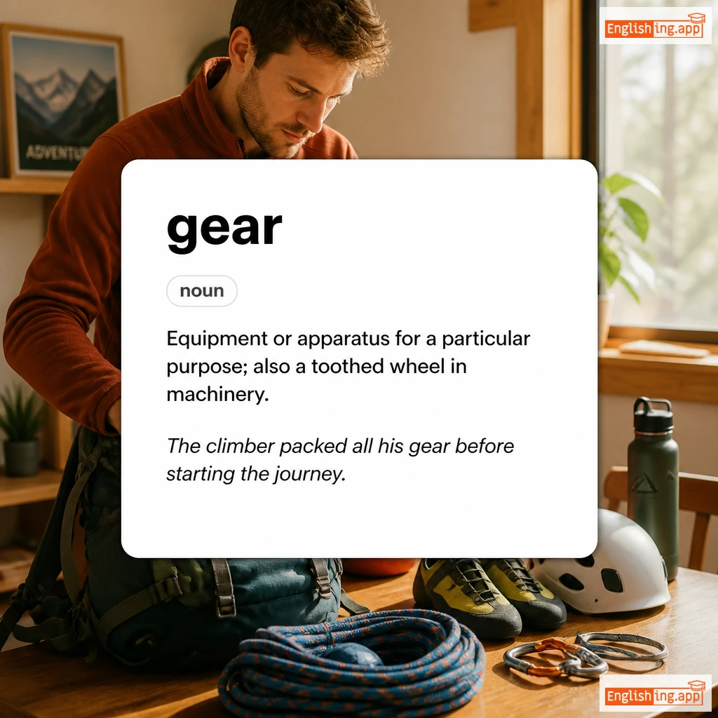 gear definition card — visual illustration of the meaning