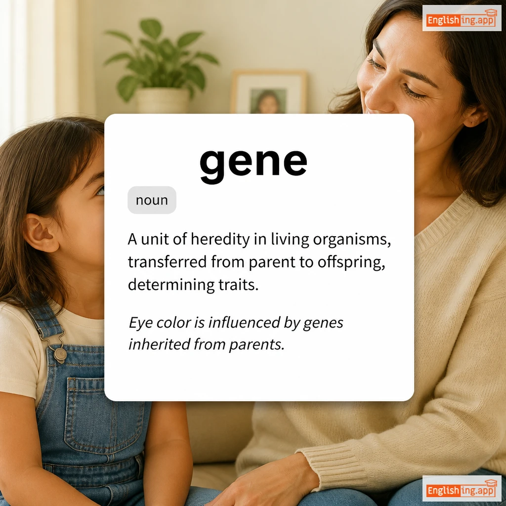 gene definition card — visual illustration of the meaning