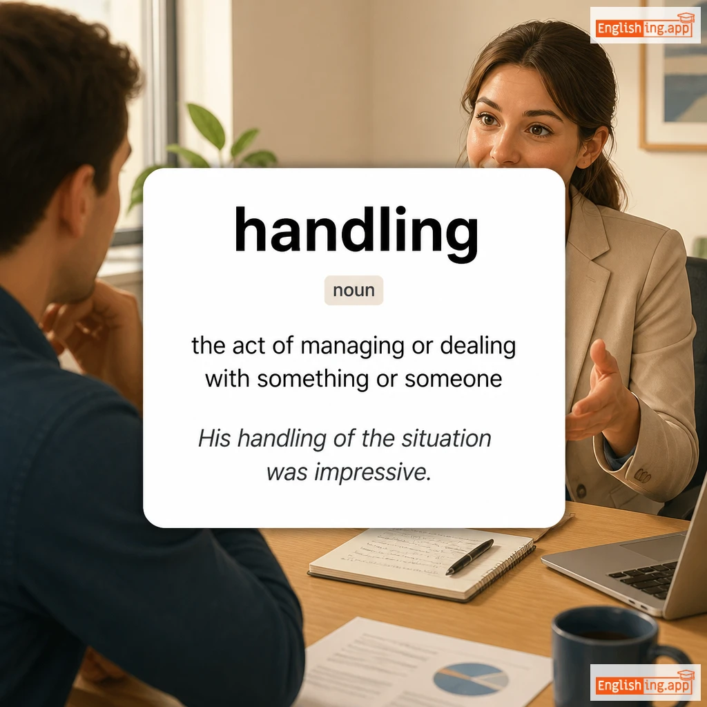 handling definition card — visual illustration of the meaning